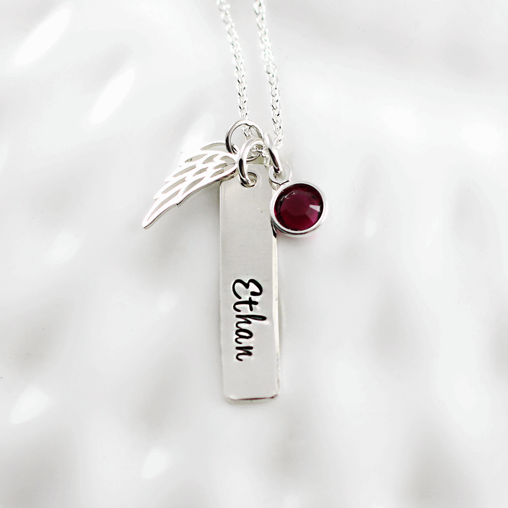Angel Memory Name Necklace