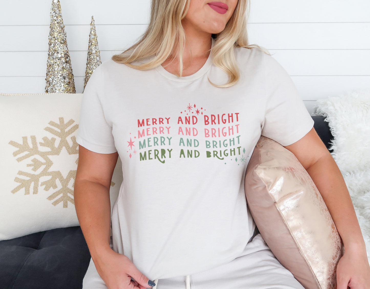Merry and Bright Christmas Shirt