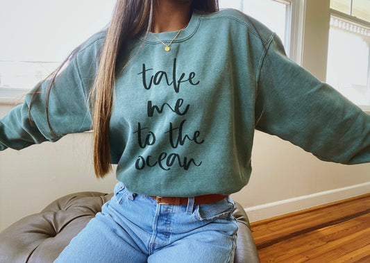 Take Me to the Ocean Crewneck Sweatshirt
