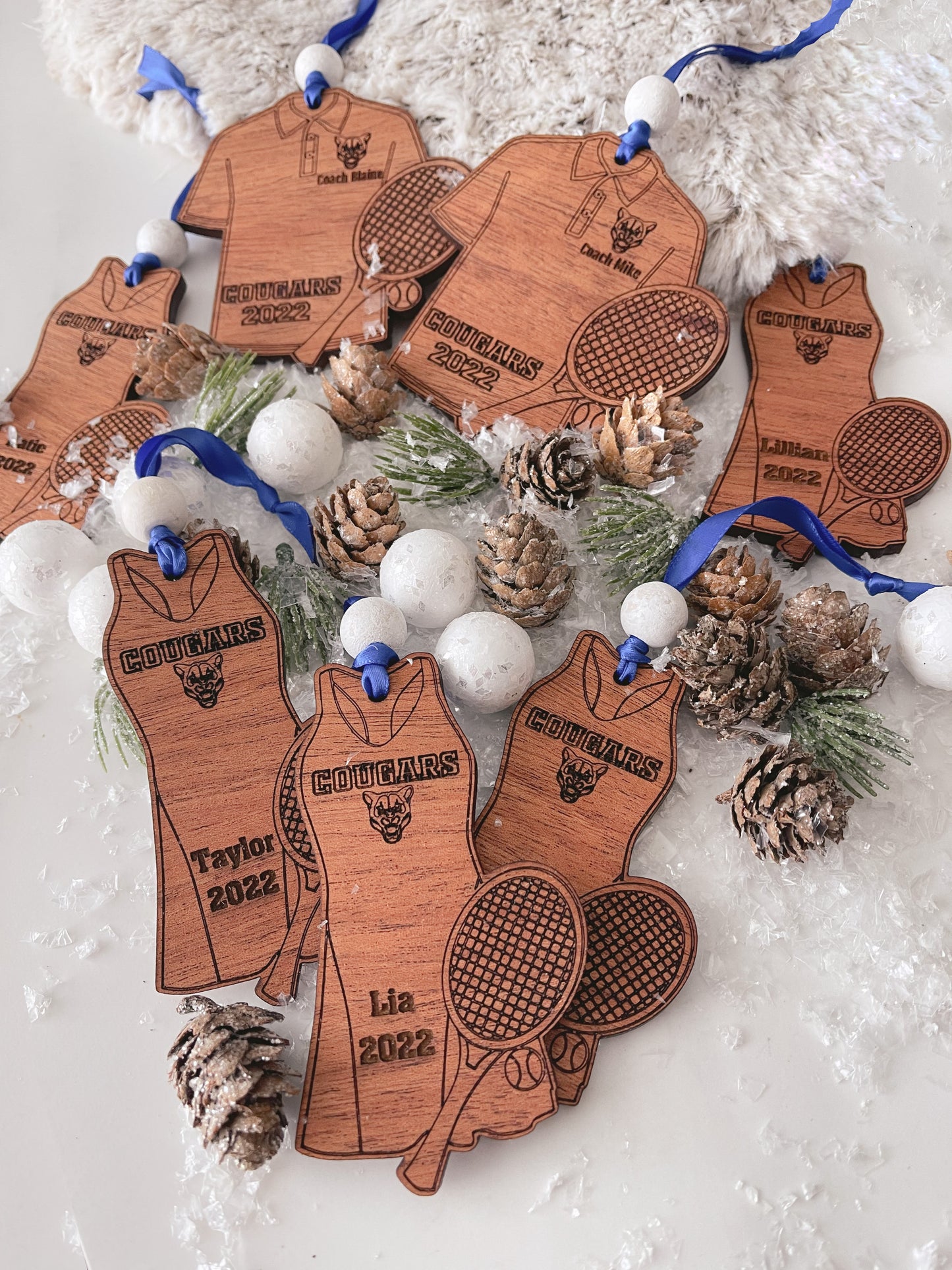 Personalized Tennis Ornament - Male & Female options
