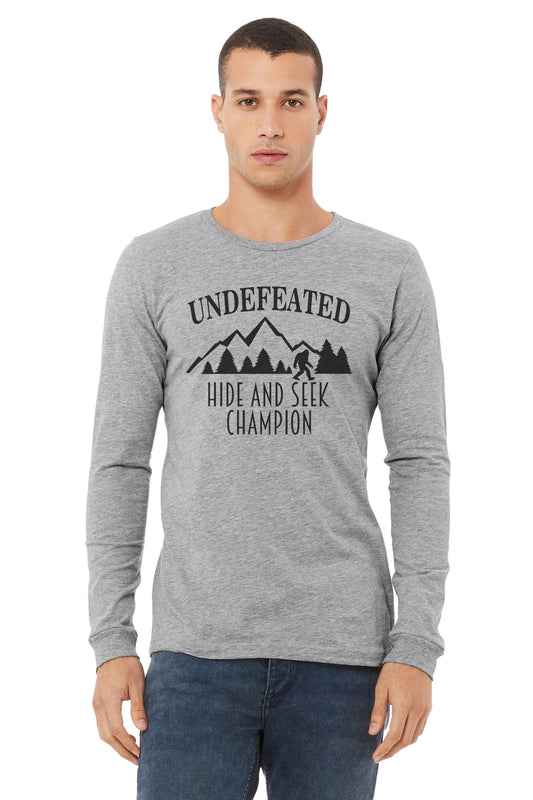 Undefeated hide and seek champion long sleeve shirt
